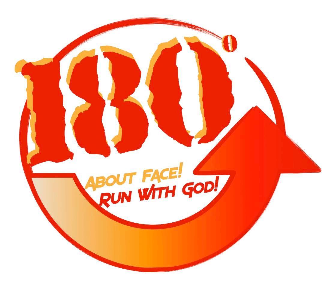 180 Youth logo — About Face! Run With God!