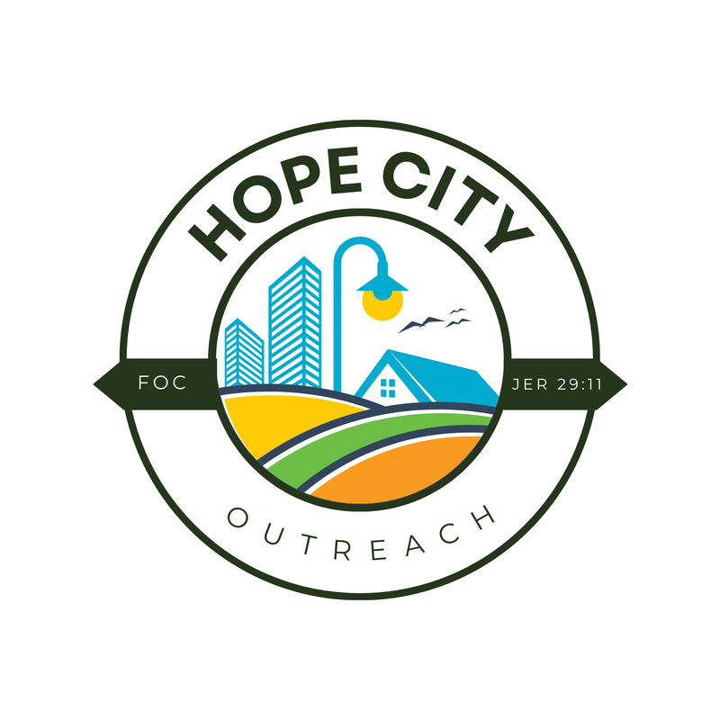 Hope City Outreach logo — FOC, Jeremiah 29:11